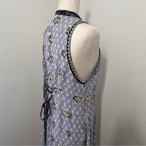 Nostalgia Women's Dress Size L Printed Hippy Boho Knee Length Rayon - Picture 4 of 8